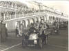 Dick O Brien in the passenger seat of a 1902 Bebe Peugeot.  These pics were taken in November 1954 on the London to Brighton Run.